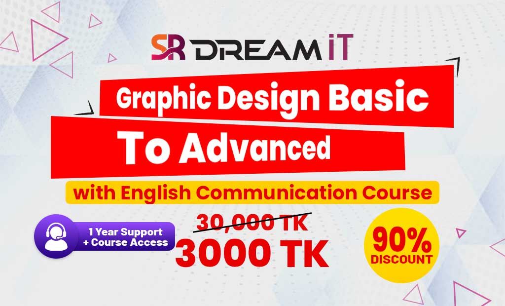 Graphic Design Basic to Advanced with English Communication