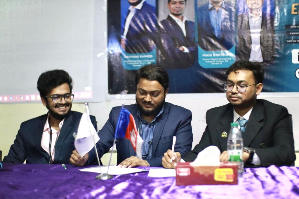 Partnership for Professional Development: SR Dream IT and Mawlana Bhashani Science and Technology University Career Club MOU Signing Moments.