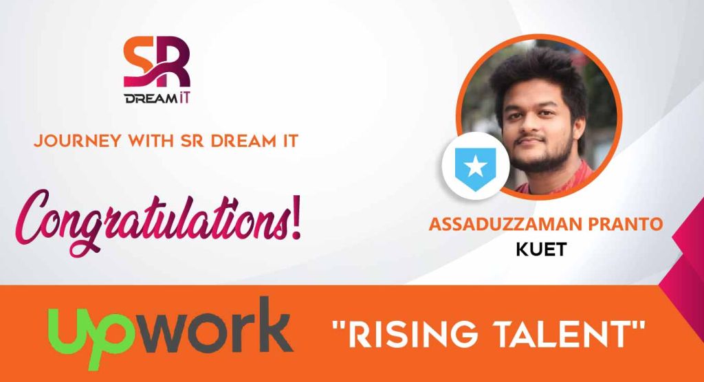 Upwork এ Rising Talent Badge পেয়েছেন কুয়েটের “আসাদুজ্জামান প্রান্ত”