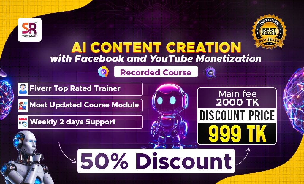 AI Content Creation with Facebook and YouTube Monetization Recorded Course